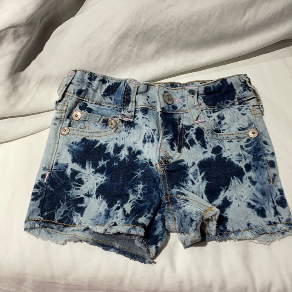 True religion 2t the dyed jean shorts worn once